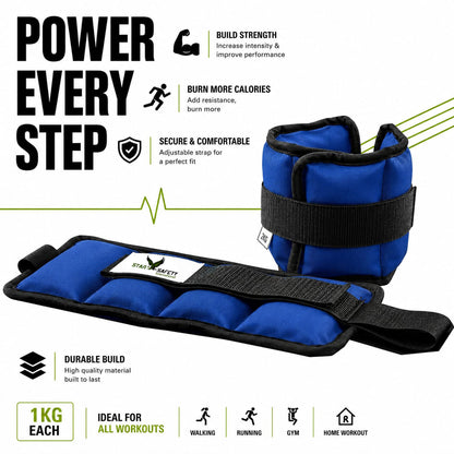 Star Safety APEX 2 — 2kg Performance Ankle Weights