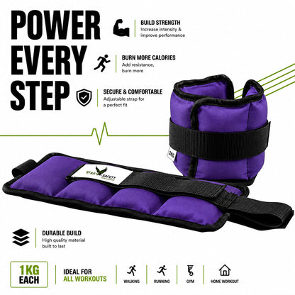 Star Safety APEX 2 — 2kg Performance Ankle Weights
