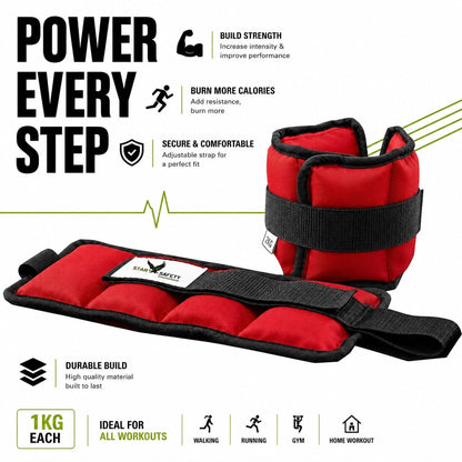 Star Safety APEX 2 — 2kg Performance Ankle Weights