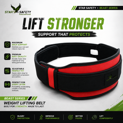 Star Safety Beast Force Weight Lifting Belt