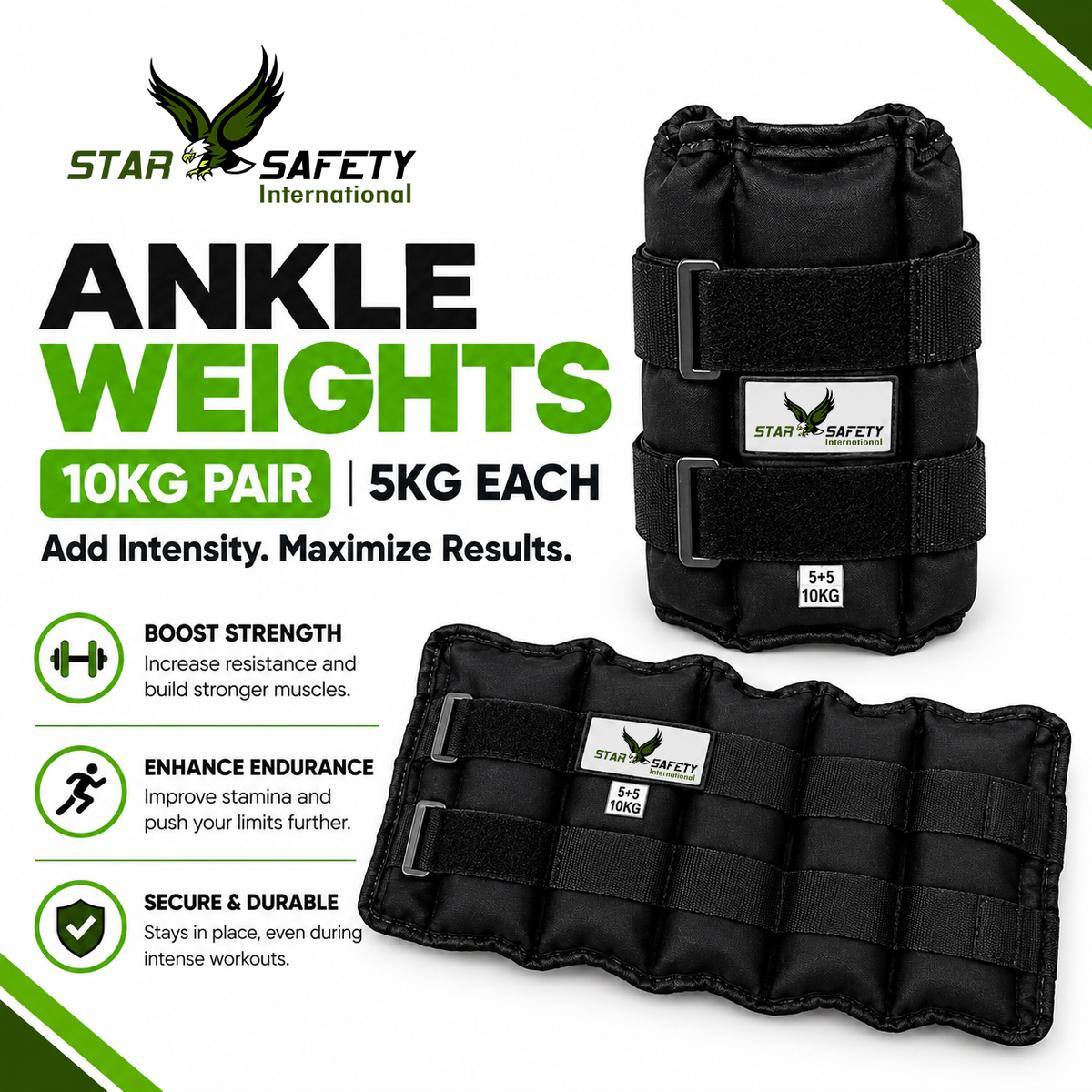 Star Safety APEX 10 — Heavy Training Ankle Weights