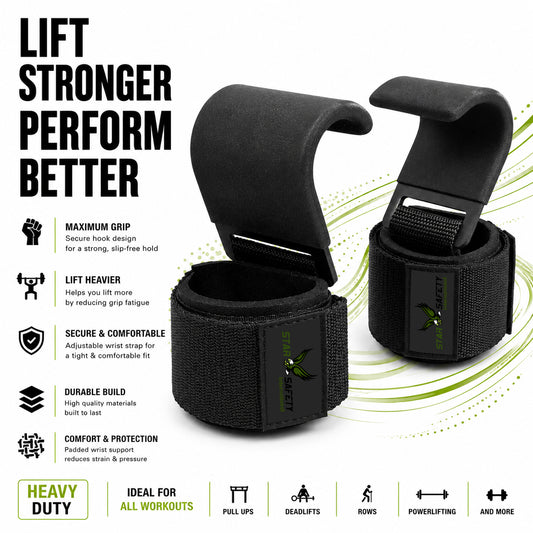 Power Hook Pro – Wrist Hooks with Padded Grip Support